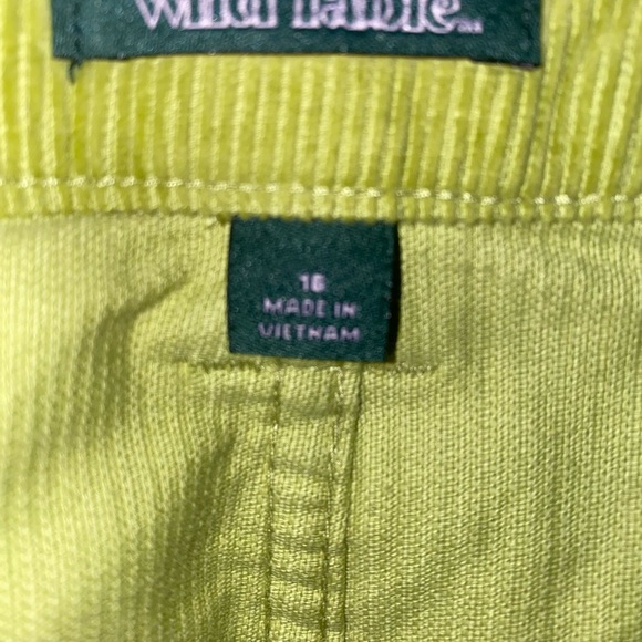 Funky 60s 70s Mod Corduroy Green Skirt - Picture 3 of 3